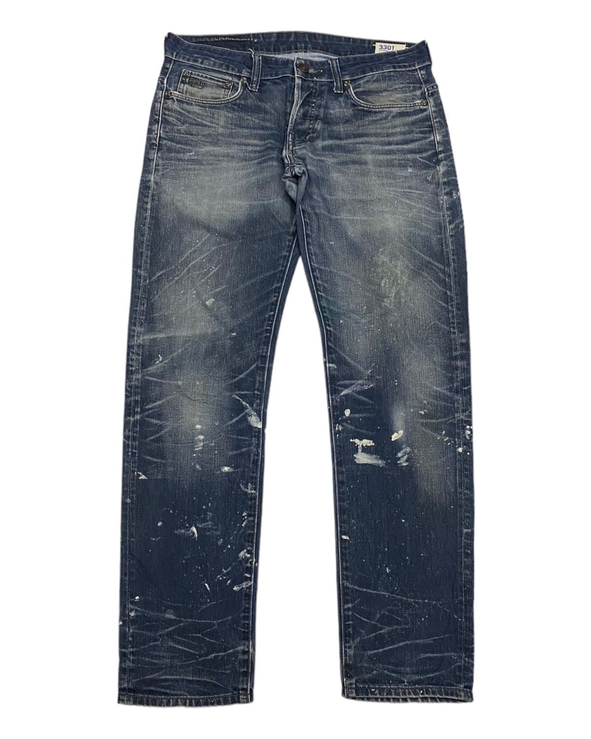 Archival Clothing - G-STAR RAW DISTRESSED PAINTED 3301 UNDERCOVER STYLE JEANS - 9