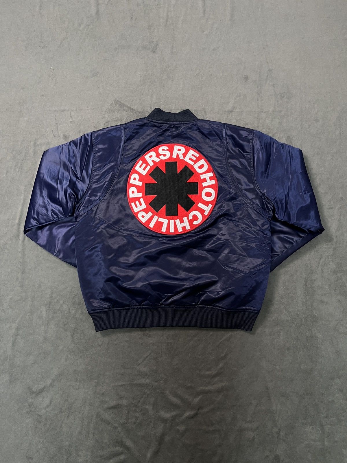 Rock Band - Red Hot Chili Peppers Embroidered Satin Official Tour Bomber - 6