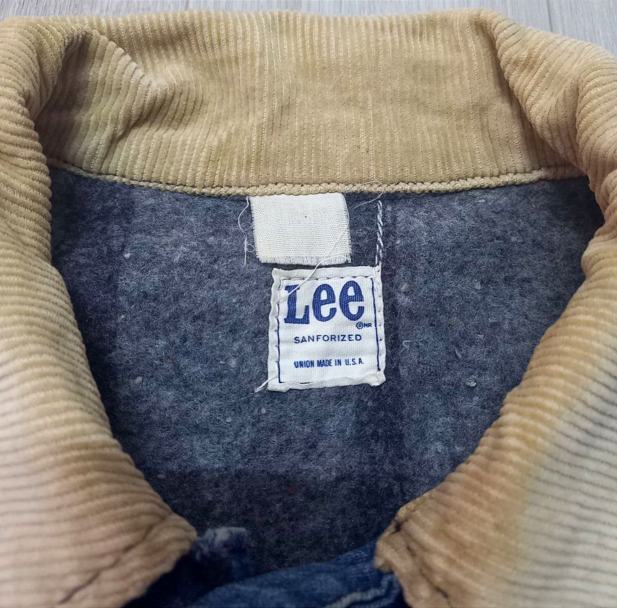 Vintage 60s Lee Union Made Blanket Lined Chore Jacket - 5