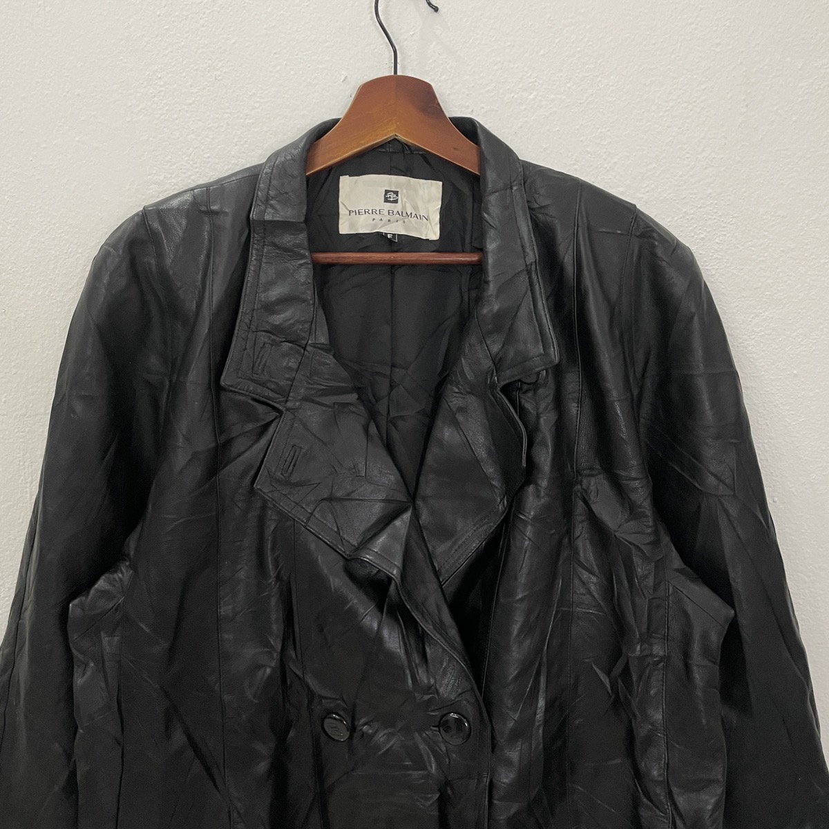 Streetwear - Pierre Balmain Paris Button Ups Leather Jacket - 4