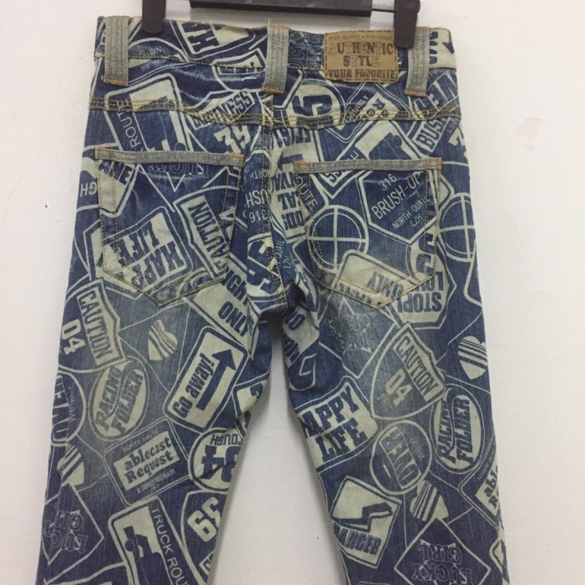 Japanese Brand - Full print jeans like hysteric glamour - 6