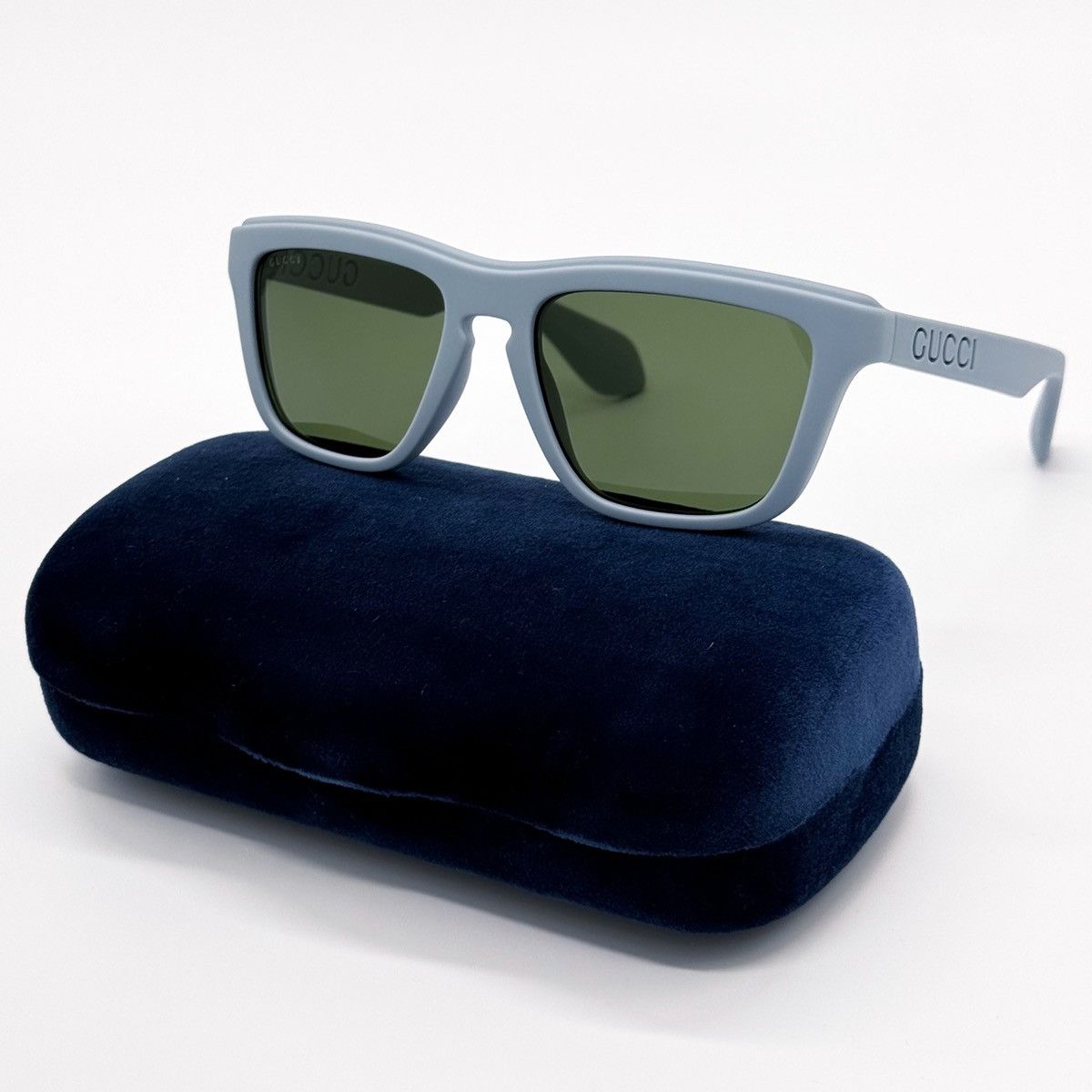 NEW GUCCI GG1571S 003 SQUARE BLUE GREEN MEN SUNGLASSES GUCCI - 1