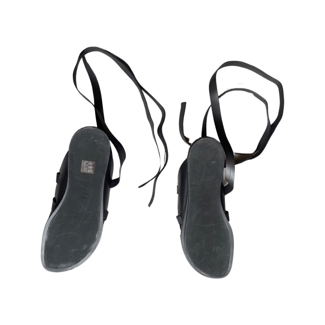 SS19 Runway Black Guard Sandals - 9