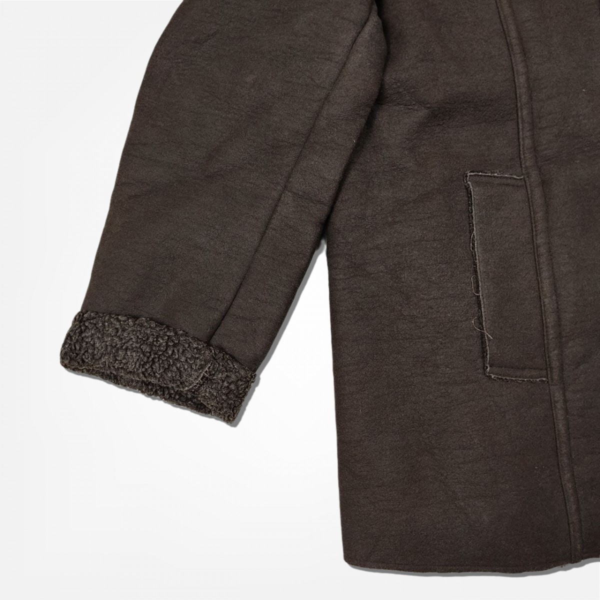 Kansai Yamamoto - Kansai Jeans Yamamoto Japan Sherpa Shearling Jacket Coat - 3