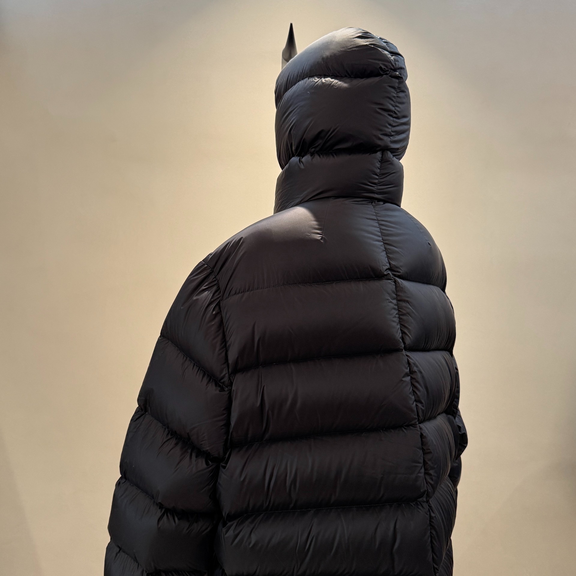 Rick Owens mainline show shark full zip alien down jacket - 3