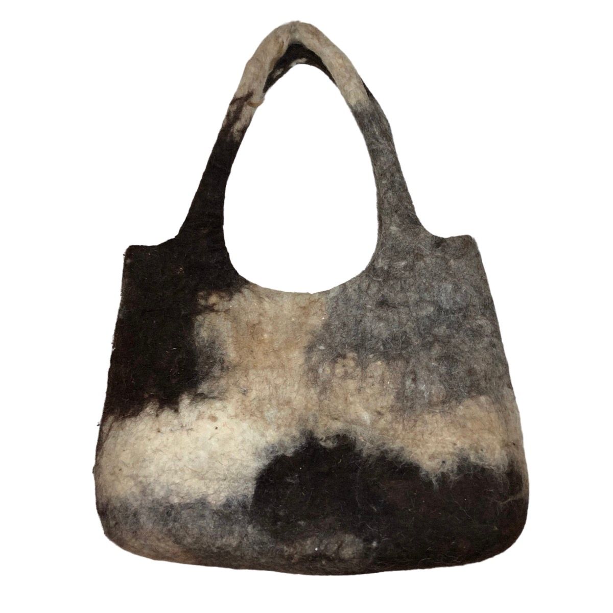 Japanese Brand - Pual Ce Cin Hairy Woolen Tote Bag - 1