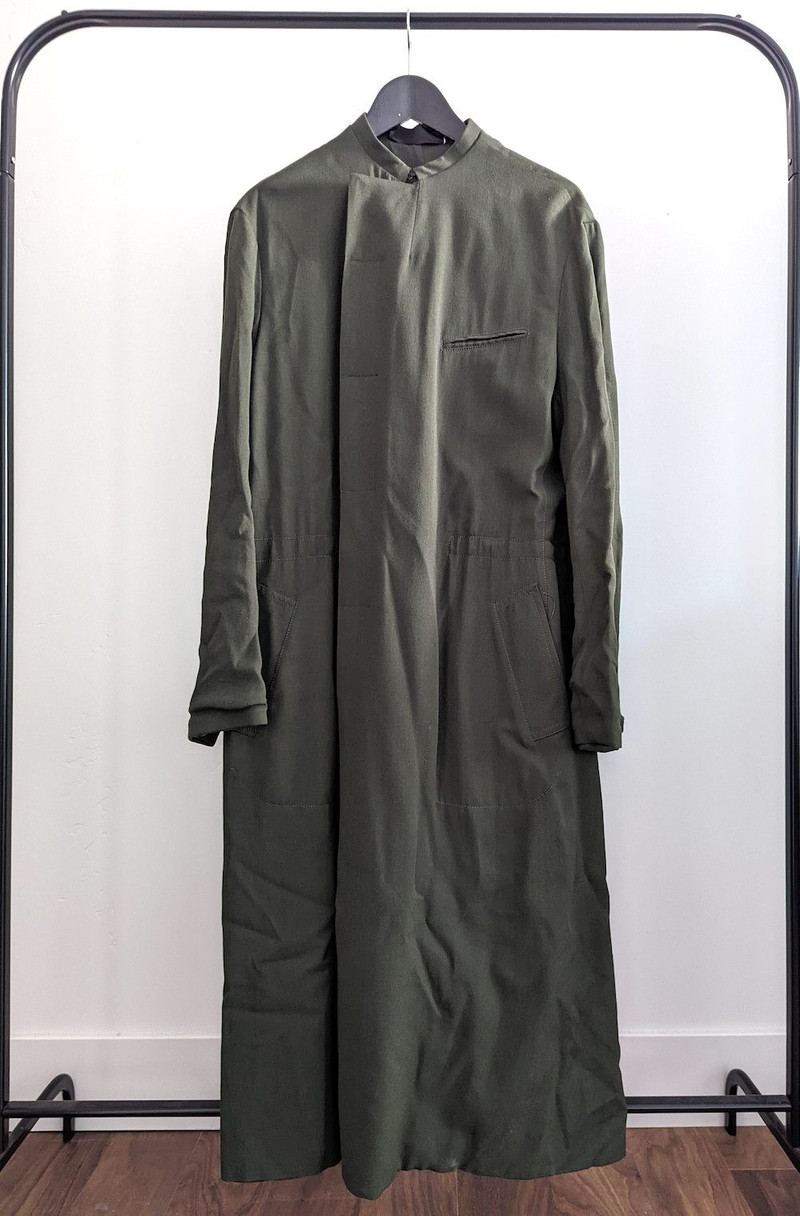 *NWT* AZURITE SILK JERSEY LONG COAT $3,000 - 1