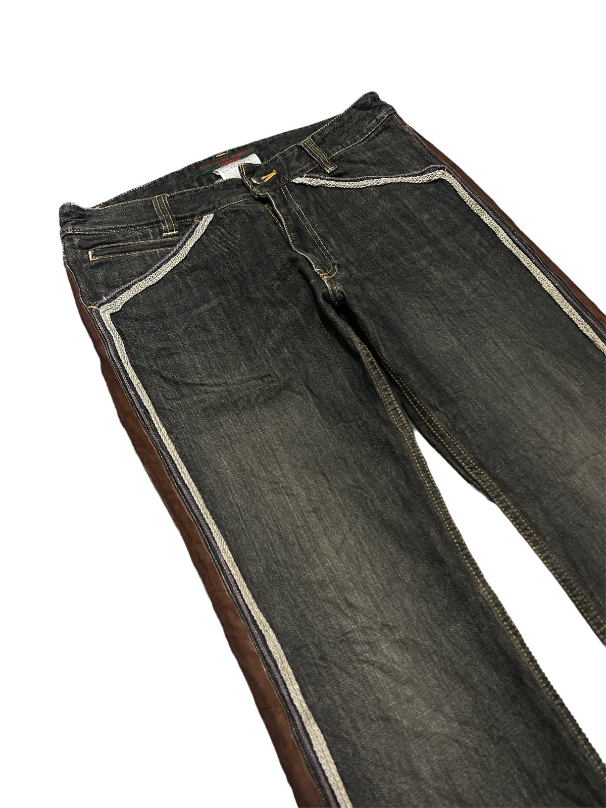 Vintage - FLARED💥KATHARINE HAMNETT LONDON DISTRESSED DENIM PANTS - 5