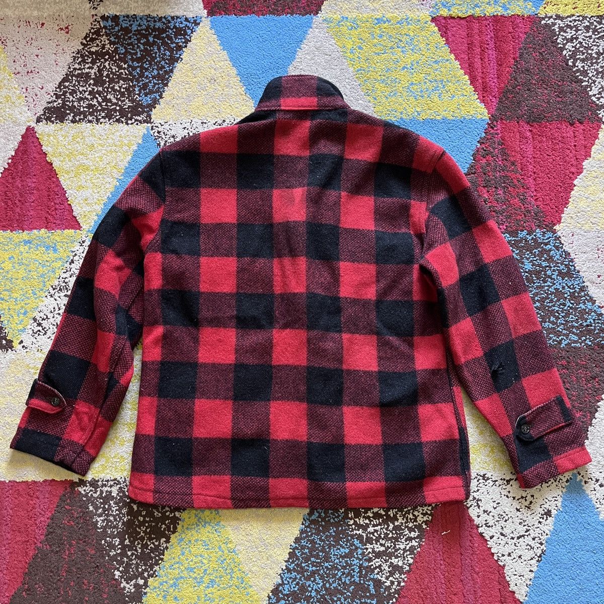 Vintage Sears Talon Flannel Rayon Wool 1970s Made In USA - 12