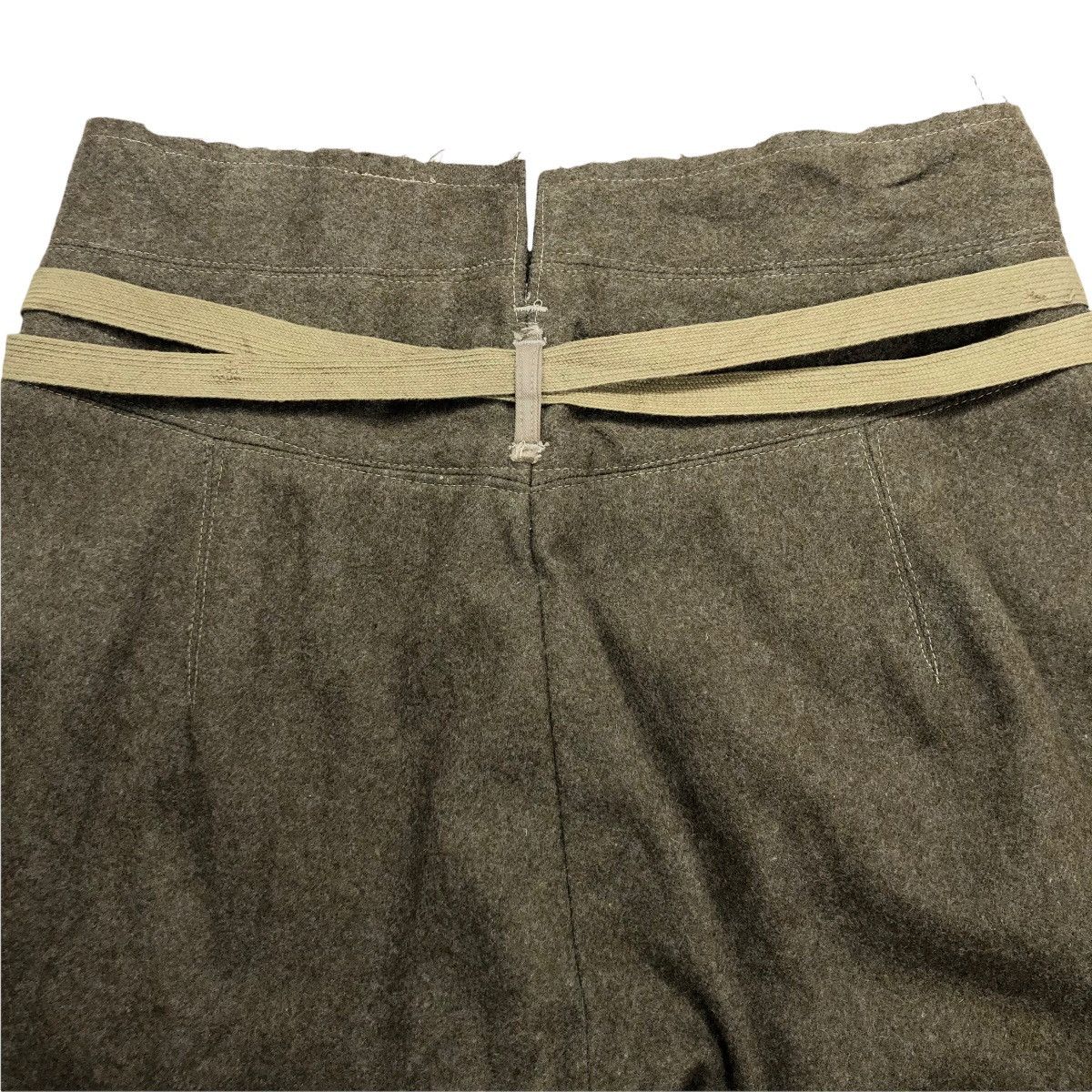 Vintage Wool Pants Military Style - 12