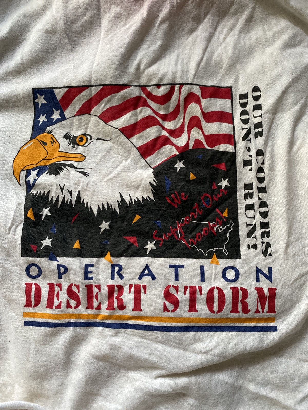 Vintage 90s Operation Desert Storm Tshirt - 1