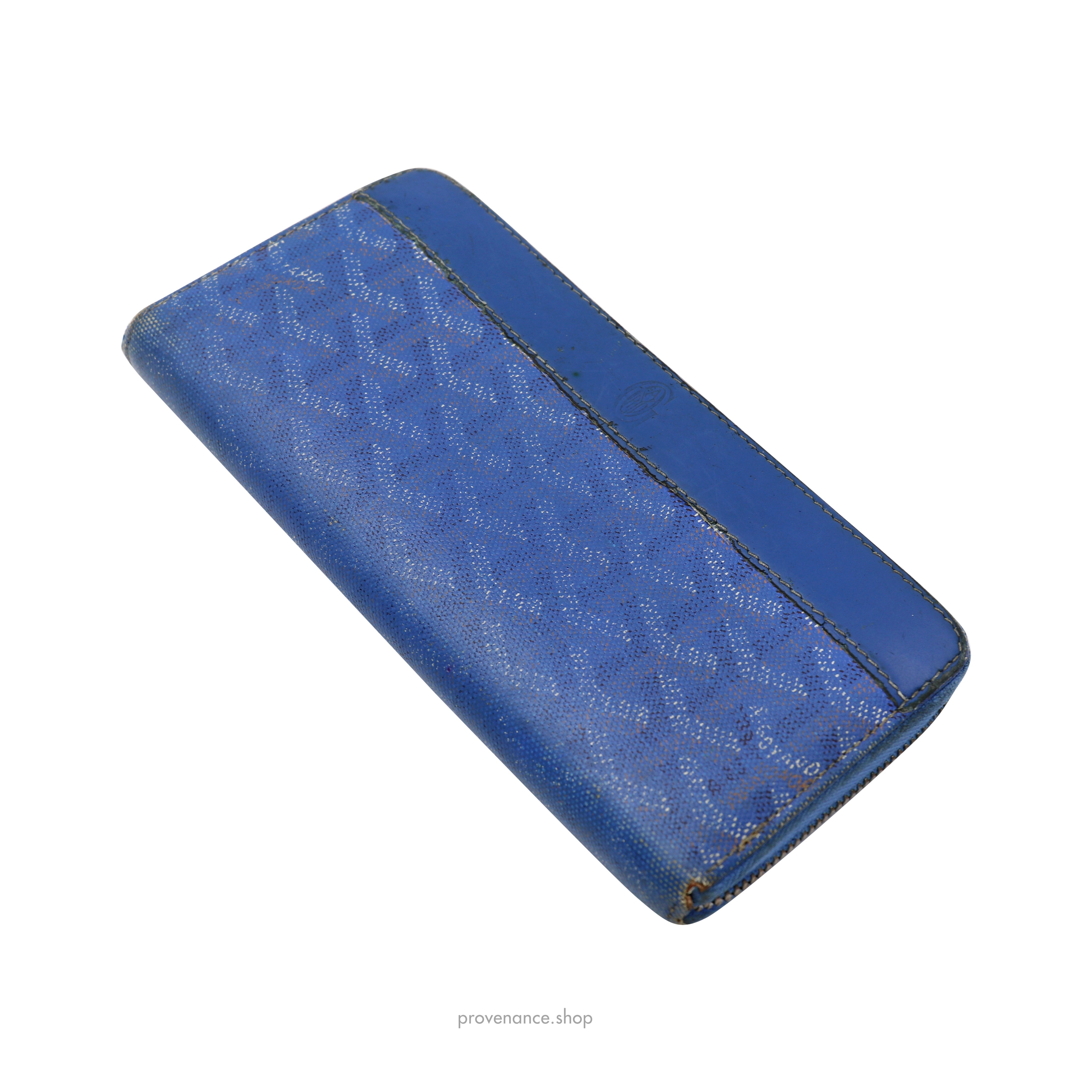 Goyard Matignon Zipped Wallet - Sky Blue Goyardine - 5