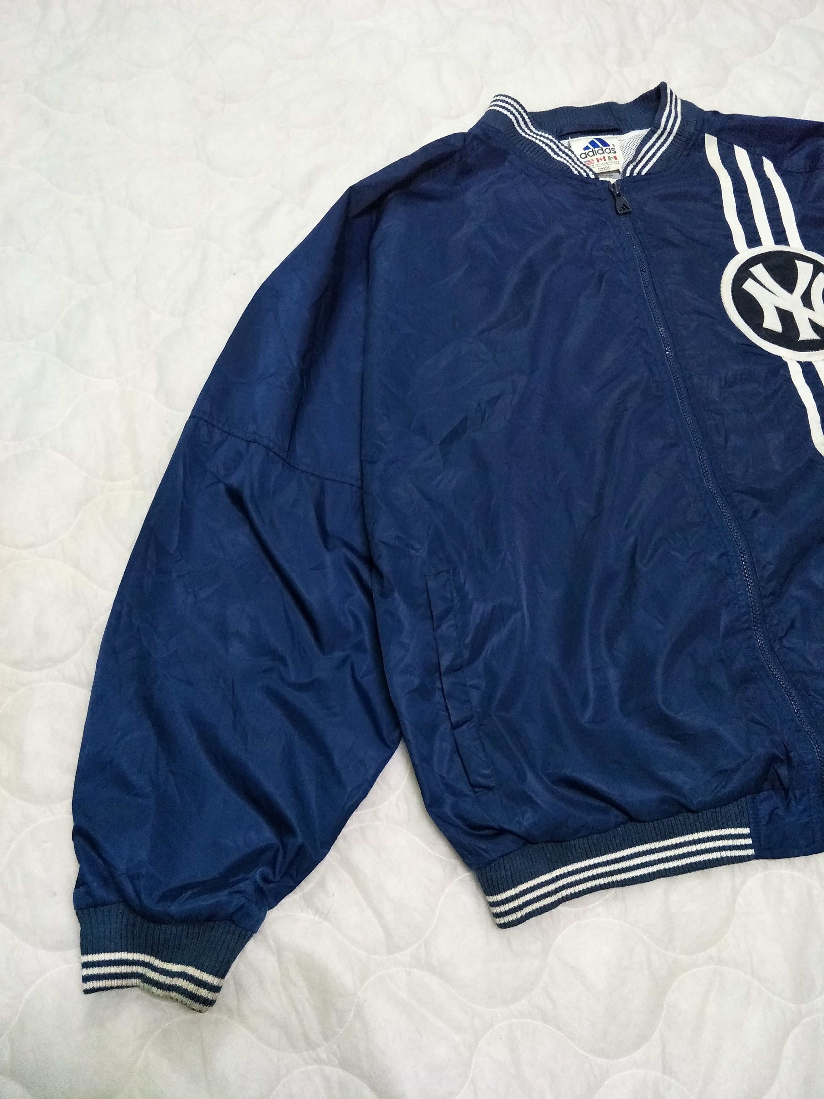 Vintage Adidas NY Navy Oversized Jacket - 5