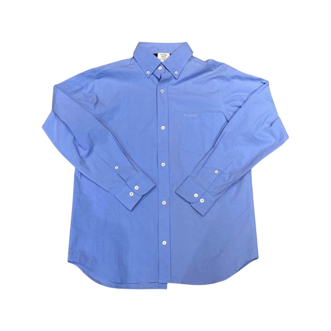 VETEMENTS double collar double sided button up shirt - 1