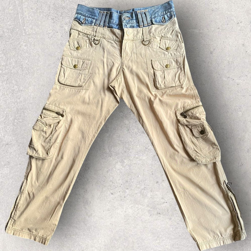 SS06 Hybrid Double Waist Cargo Pants - 1