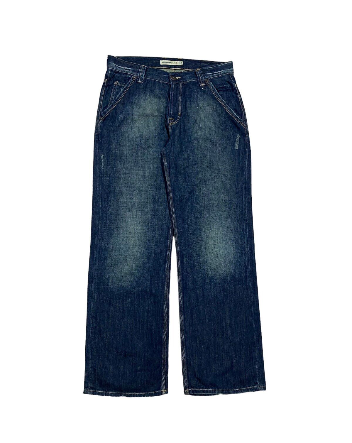 Vtg🔥Nigel Carbourn Utility Dark Blue Wash Jeans - 1