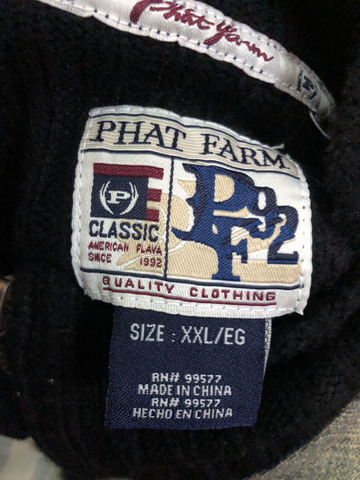 Phat Farm Hybrid Denim Knit oversize Jacket - 3
