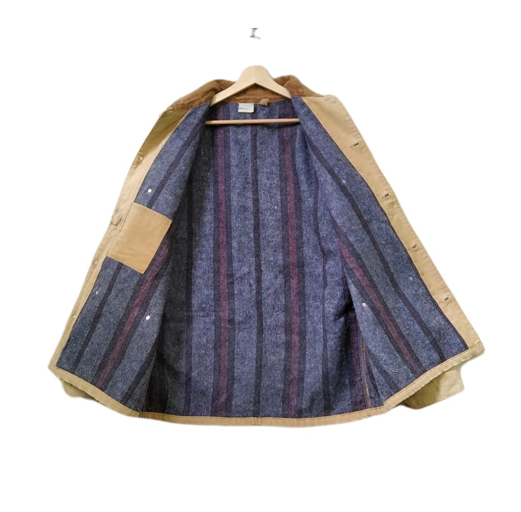 Very Sick!!Vintage Carhartt Tan Blanket-Lined Jacket - 9