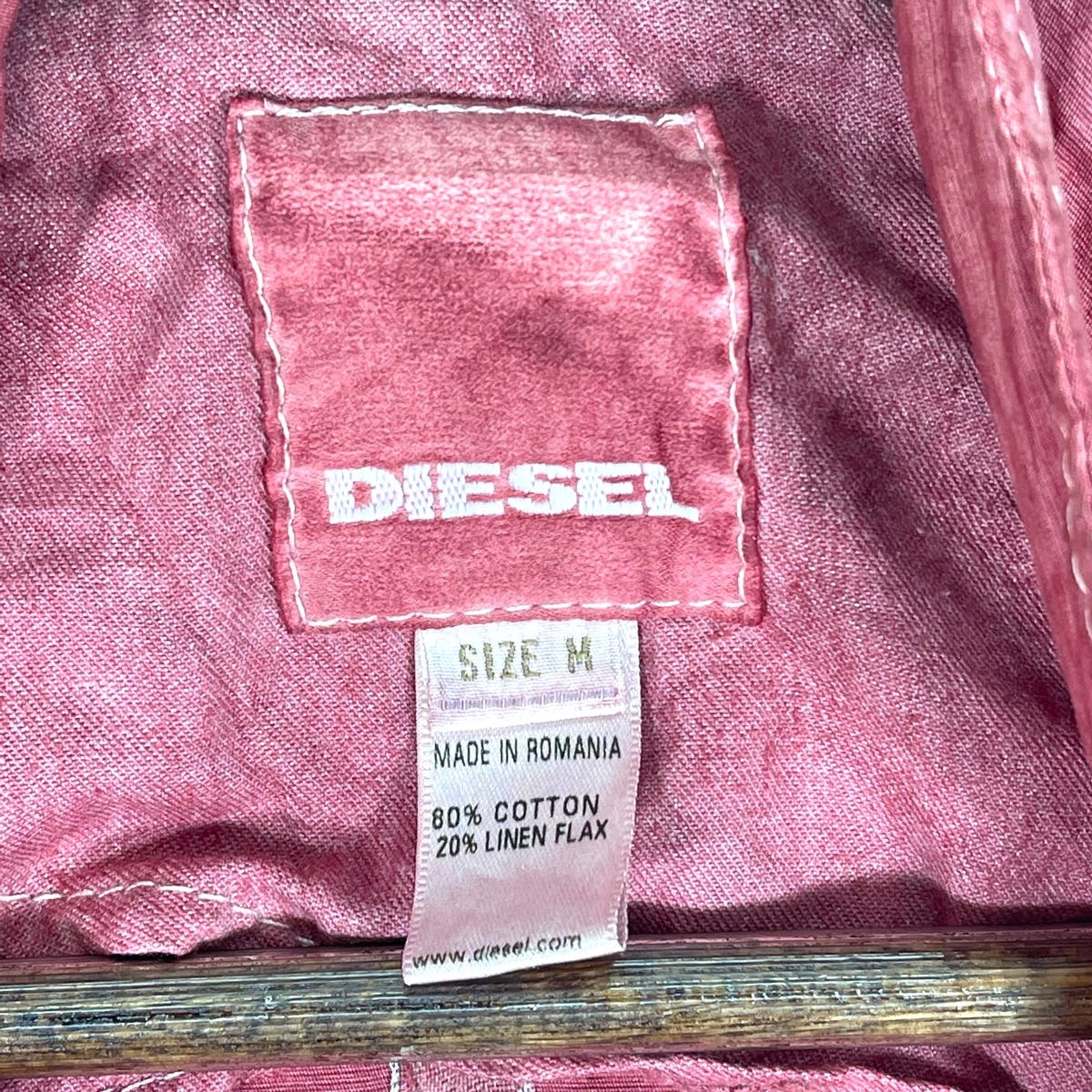 Diesel Stonewash Dye Red Lampo Jacket - 12