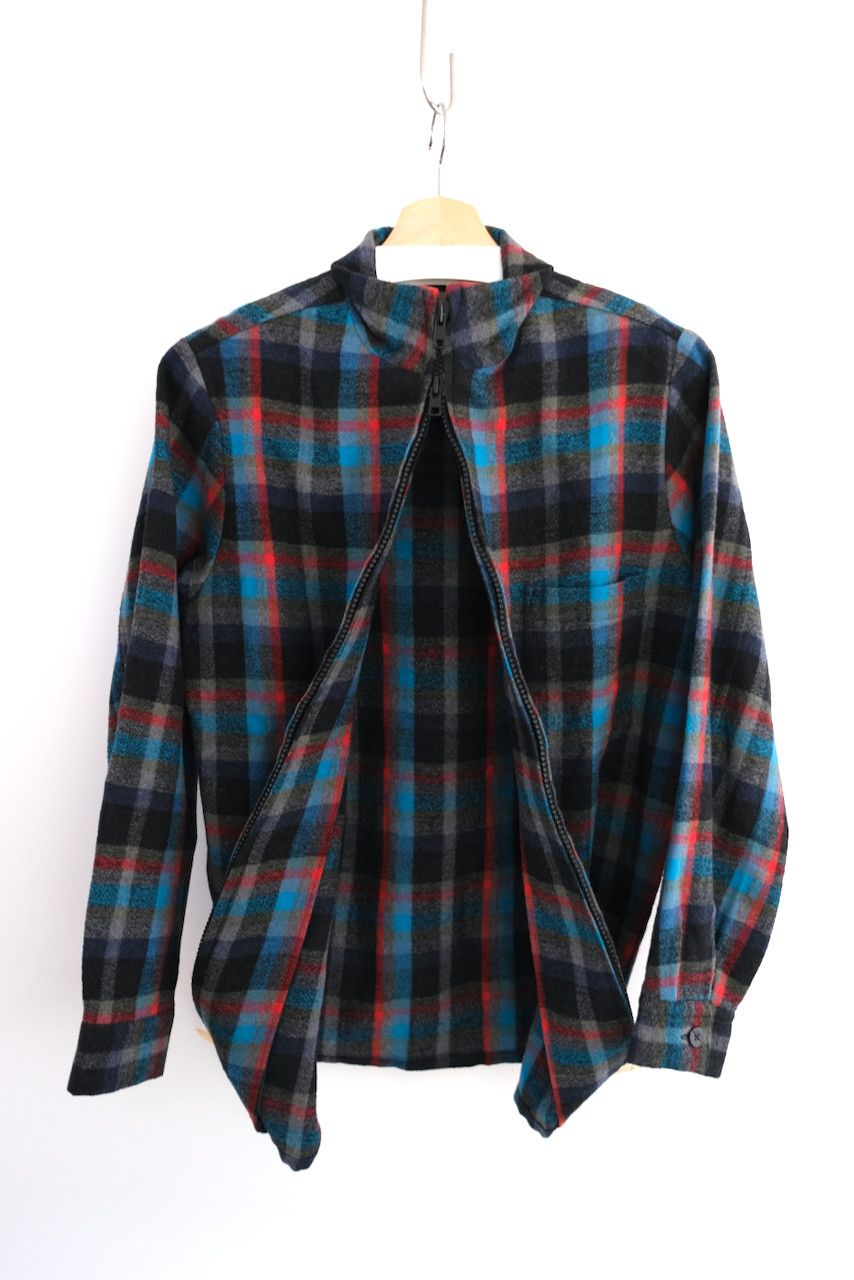 AW02 Plaid Dual-Zip Shirt/Jacket, YYPH - 5