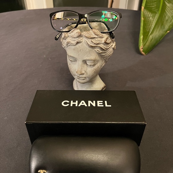 CHANEL 3221-Q C.622 53-15 135 Glasses Frames Chain Detail Logo Italy Emma Watson - 9