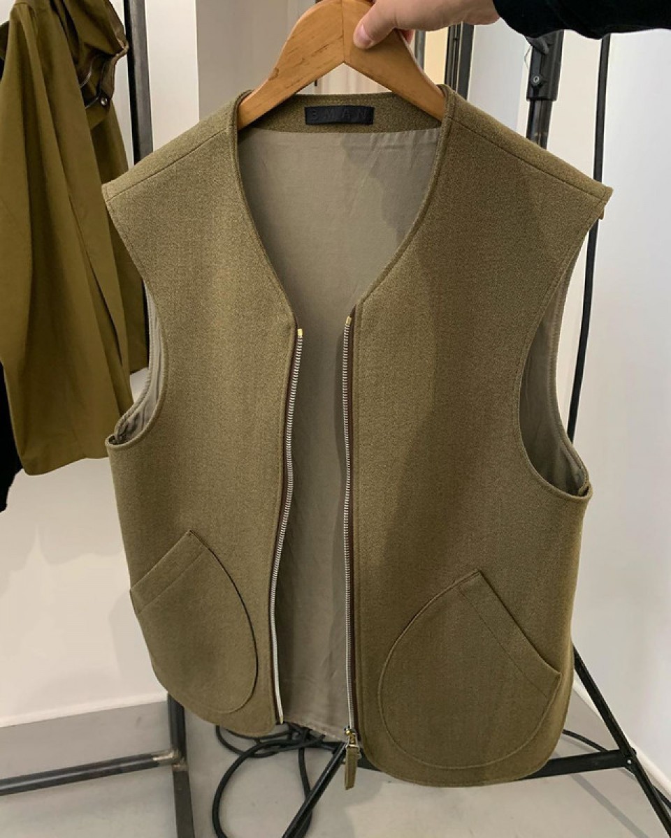 3man - jerkin vest wool - 3