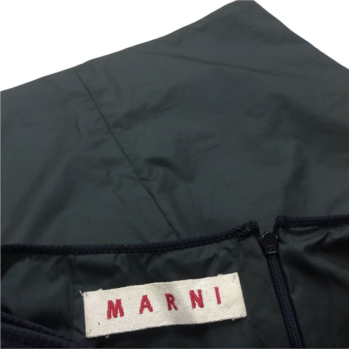 Marni green 2 pockets polyester mid length skirt italy - 3