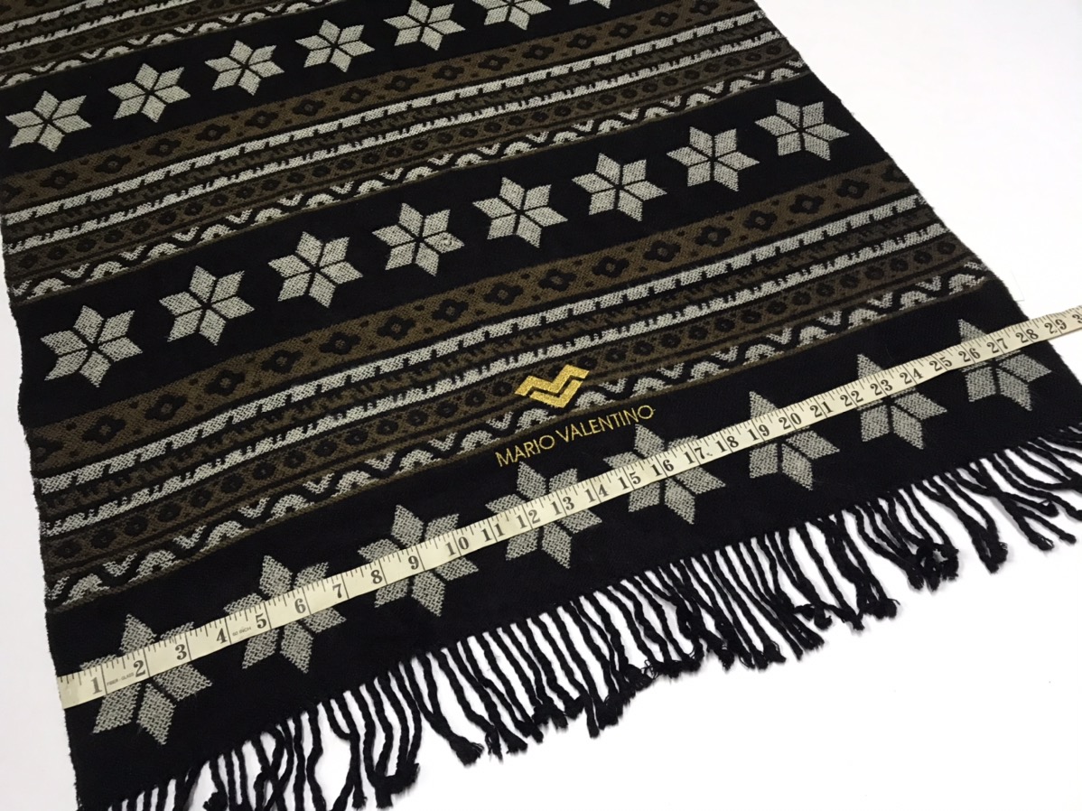 navajo style mario valentino scarf muffler wool - 7