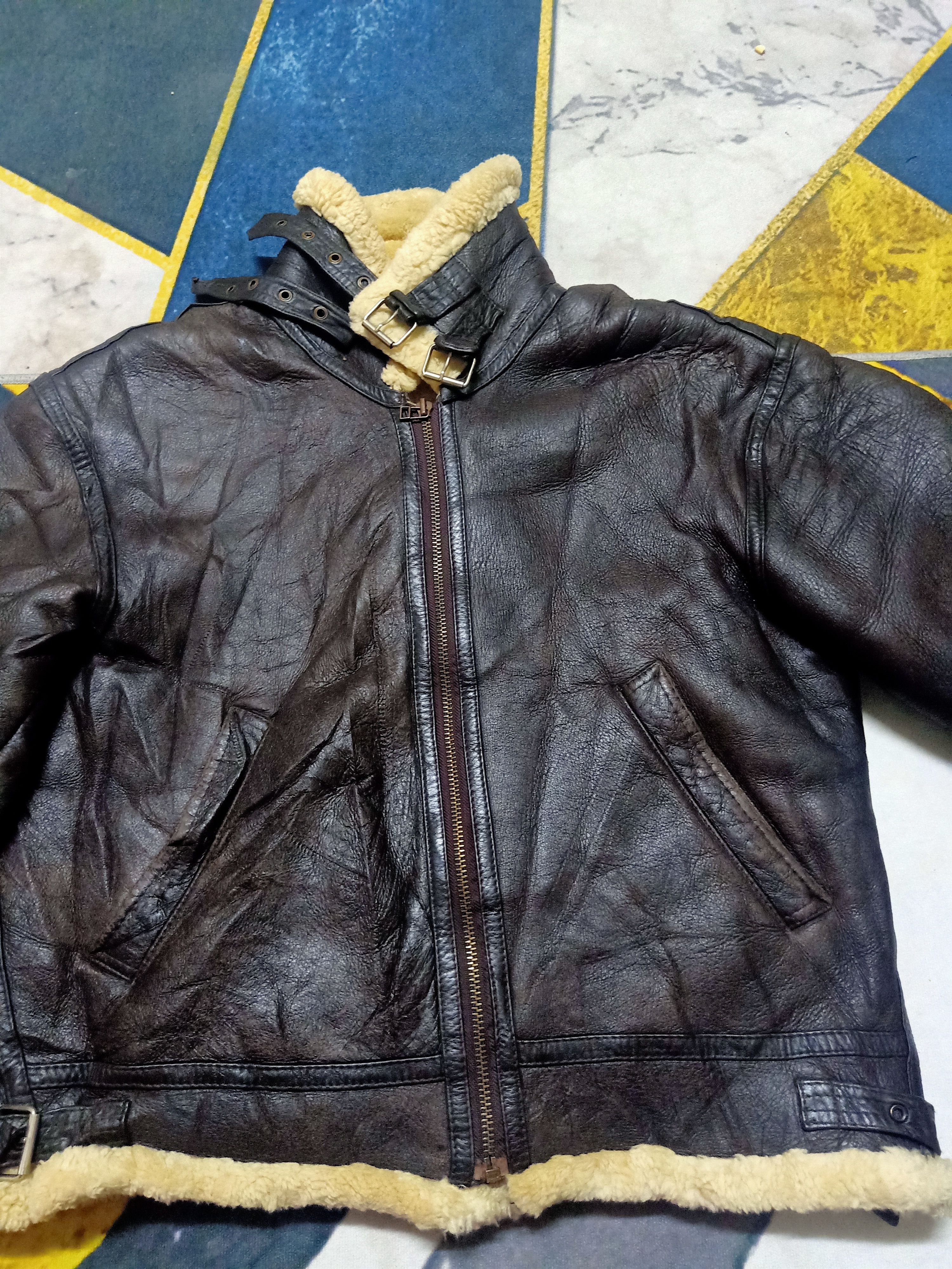 Sheepskin Coat - B3 Aviator Leather Jacket Sheepskin - 2