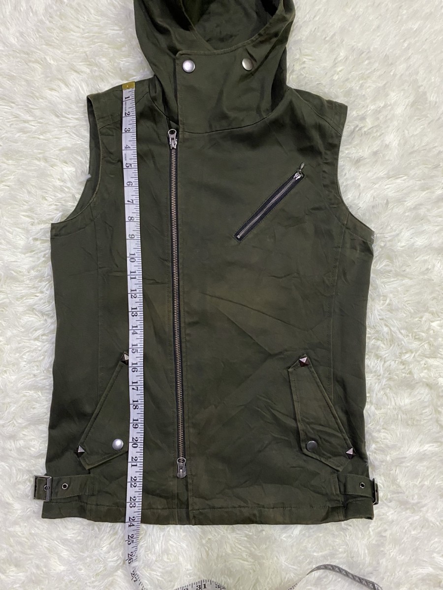 Japanese Brand - Semantic Design Sleeveless Hoodie Jacket - 16