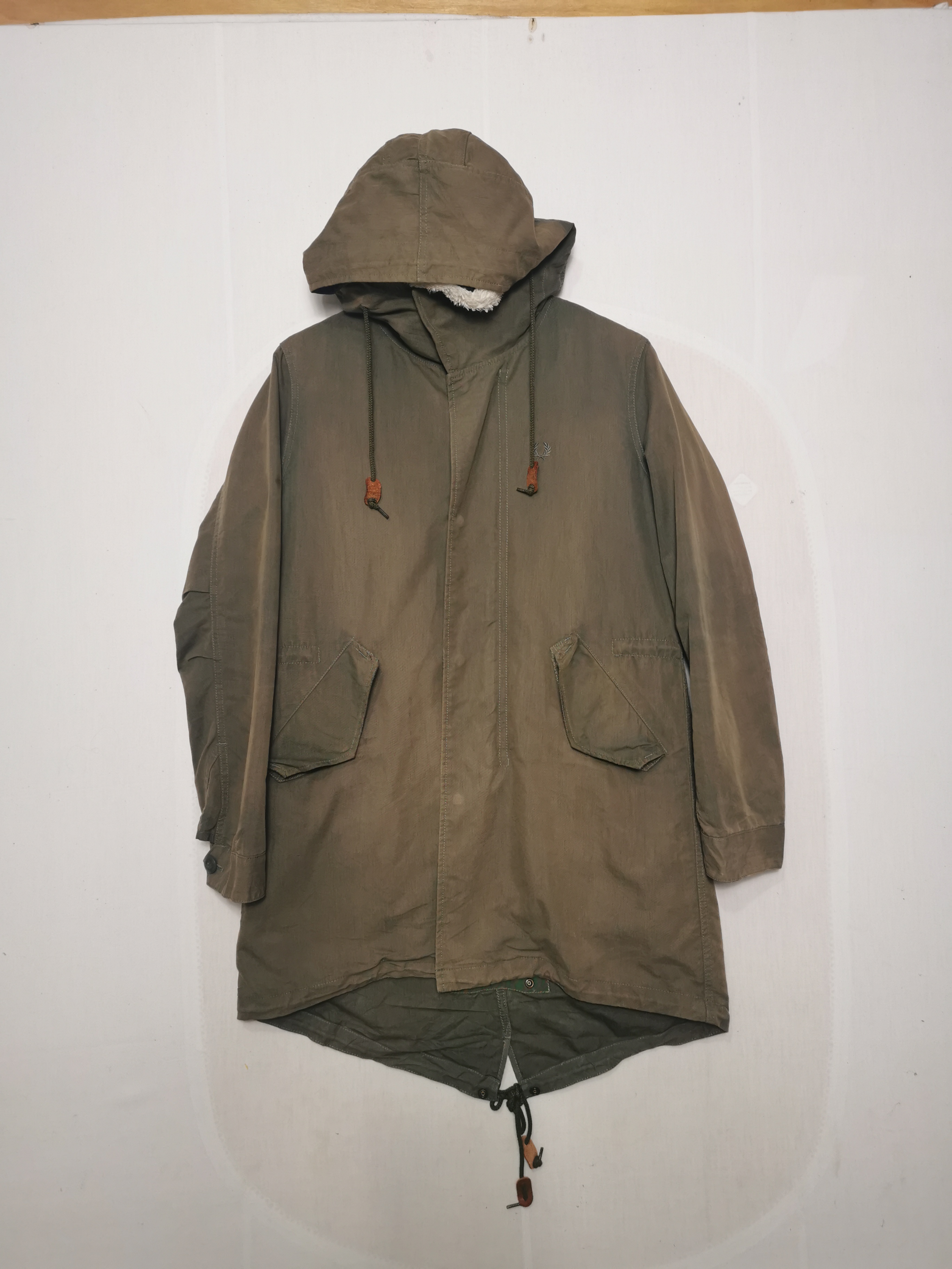 Fred Perry Fishtail Parka Jacket Great Britain Sherpa - 1