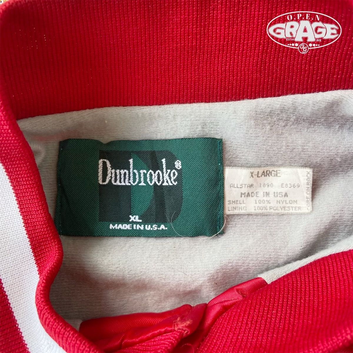 Vintage - DUNBROOKE 600 club Shore Crest Lanes Satin Varsity Jacket - 5