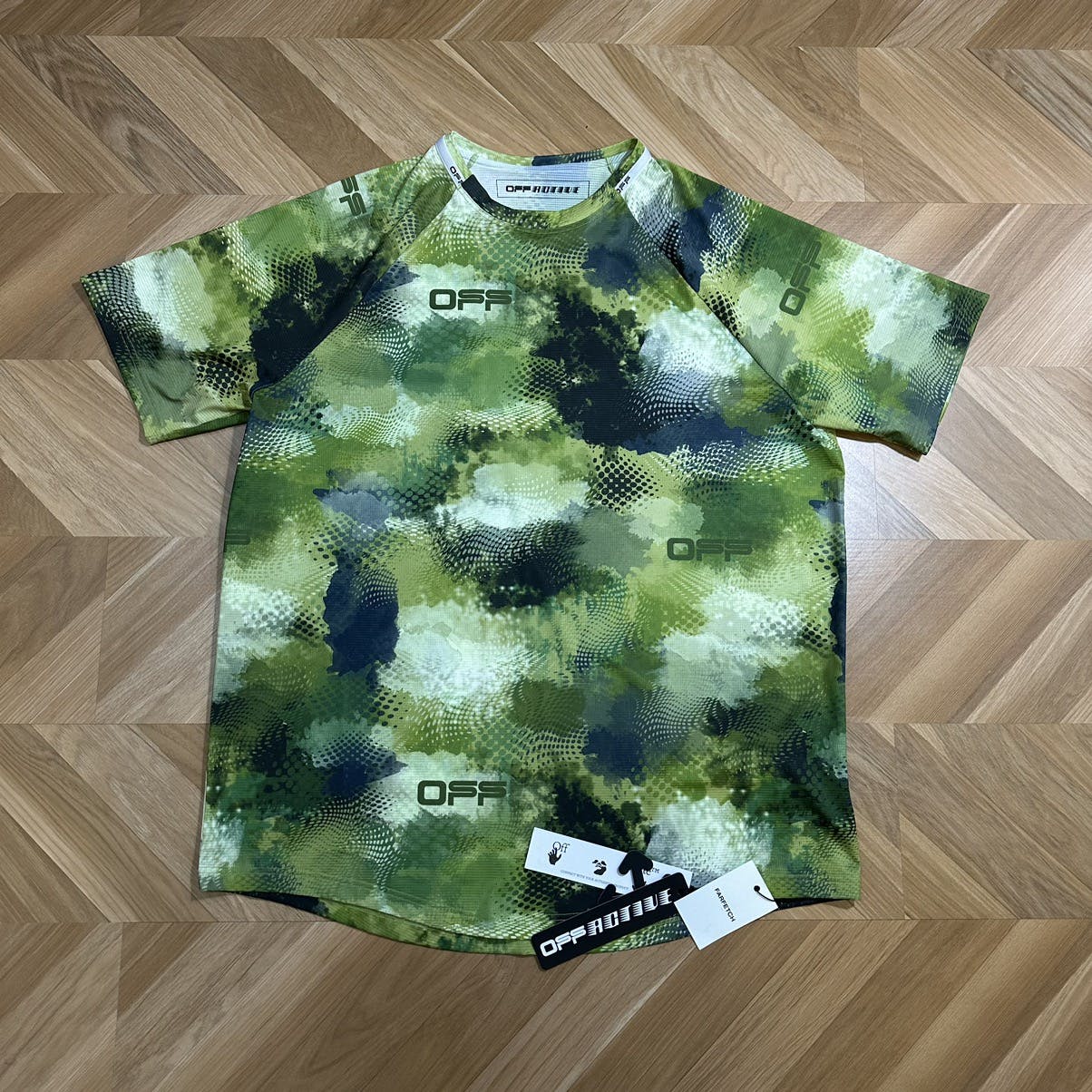 Off White Active Camo Print Jersey - 10