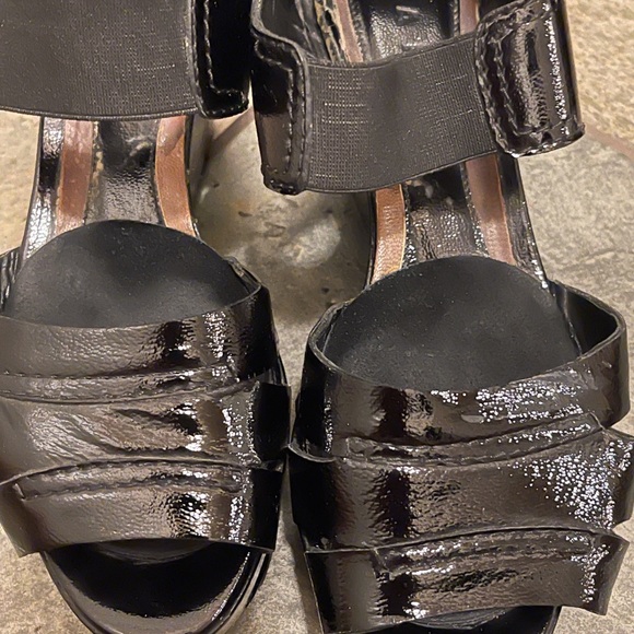 Marni Y2K Patent Leather Wedge Heels vintage - 7