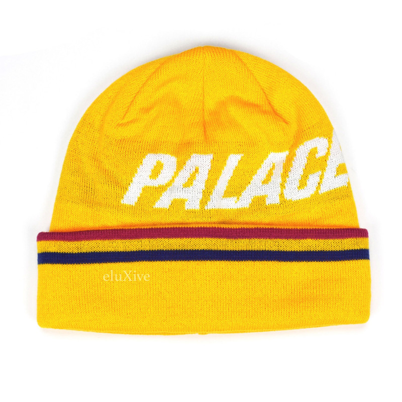 Ferghouse Logo Knit Yellow Beanie DS - 1