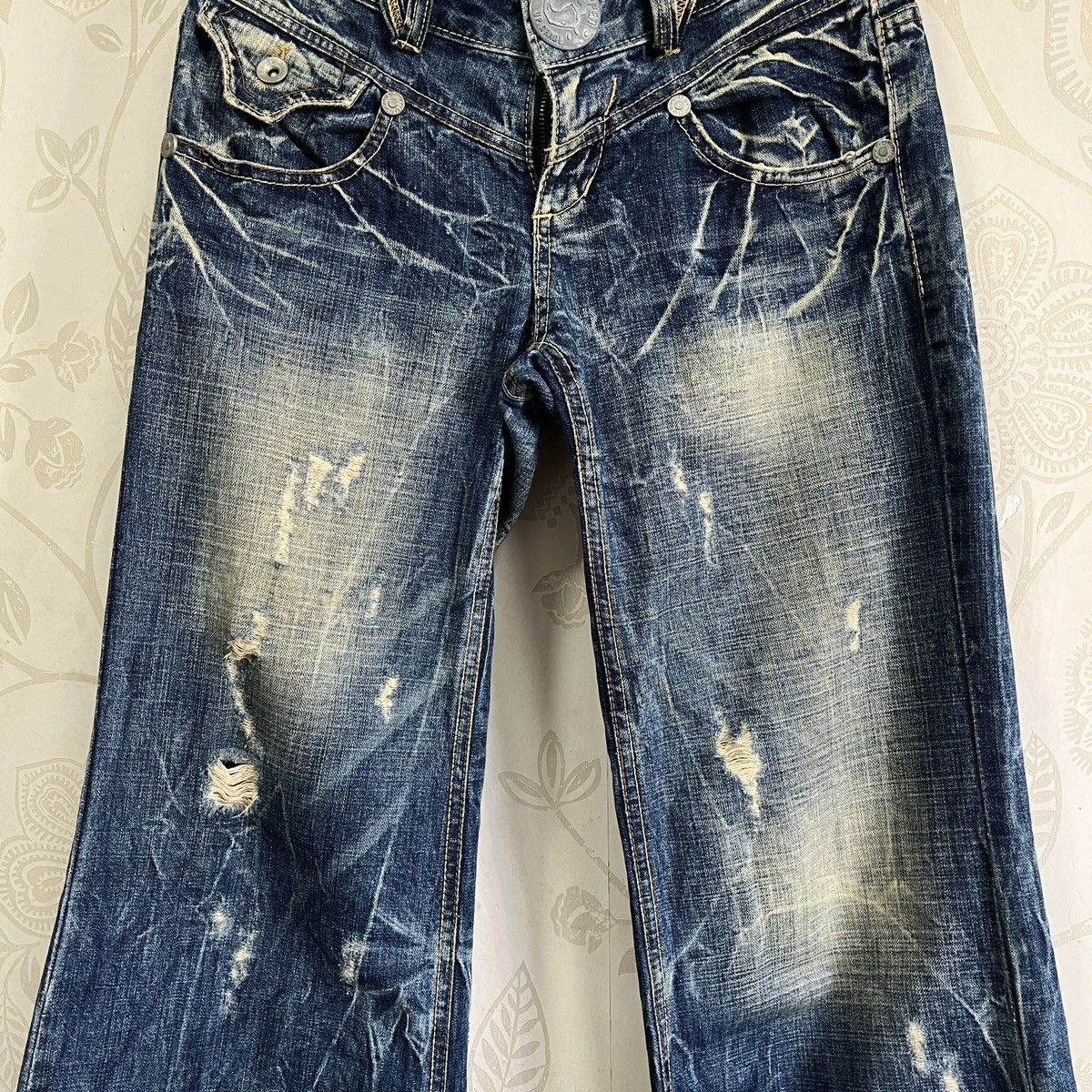 Vintage Red Pepper Boot Cut Hysteric Flare Denim Jeans - 7