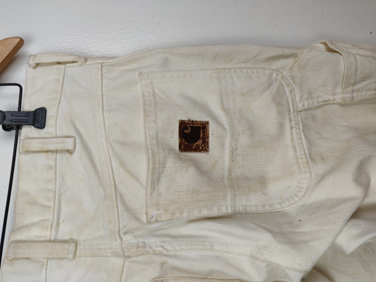 White Cargo Worker Pant Trouser - 15