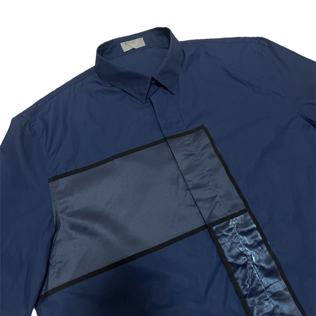 SS14 Dior Homme Kris Van Assche Haute Patchwork Shirt - 7