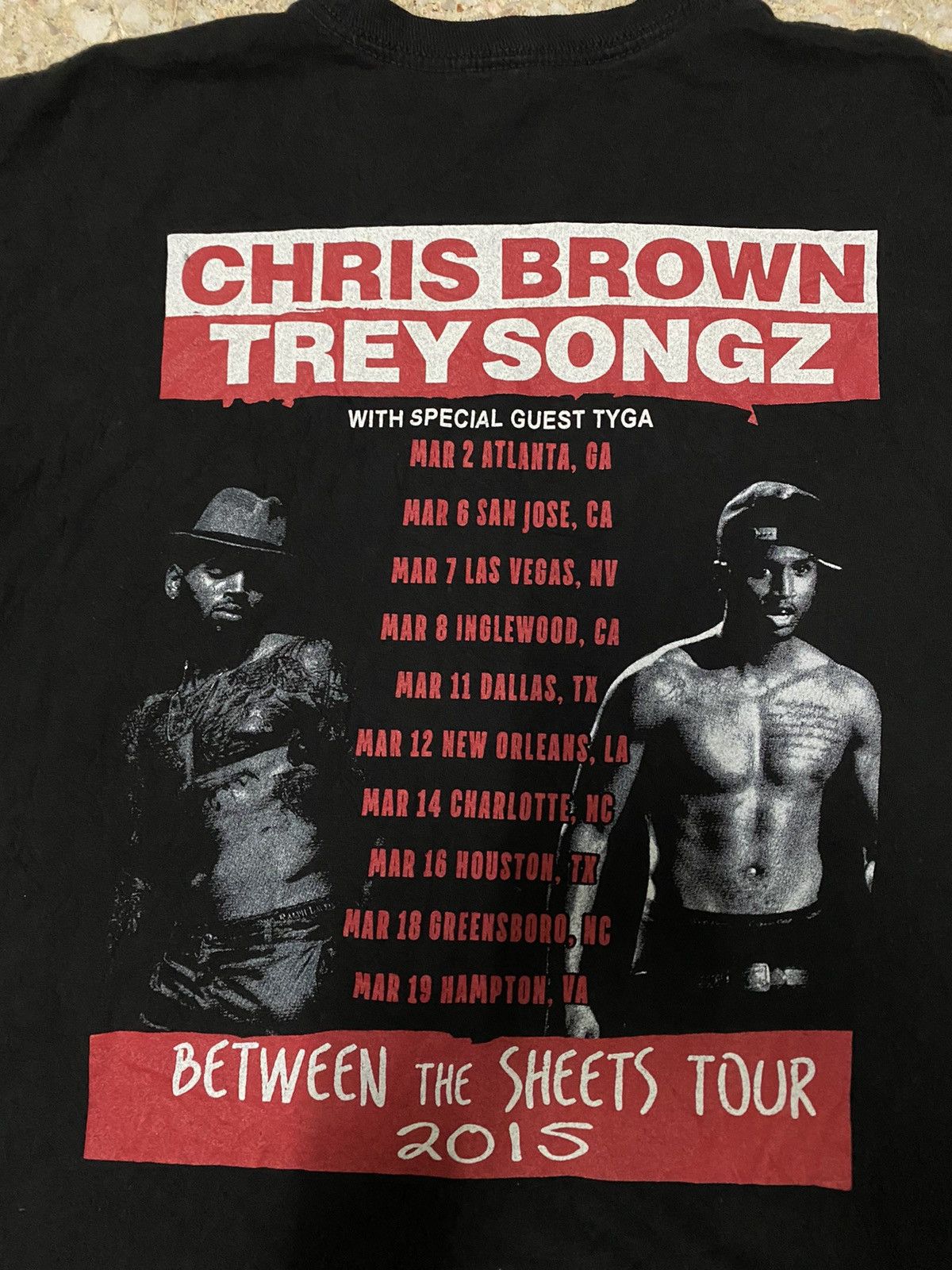 Tour Tee - Chris Brown X Tray Song Tour 2015 - 3