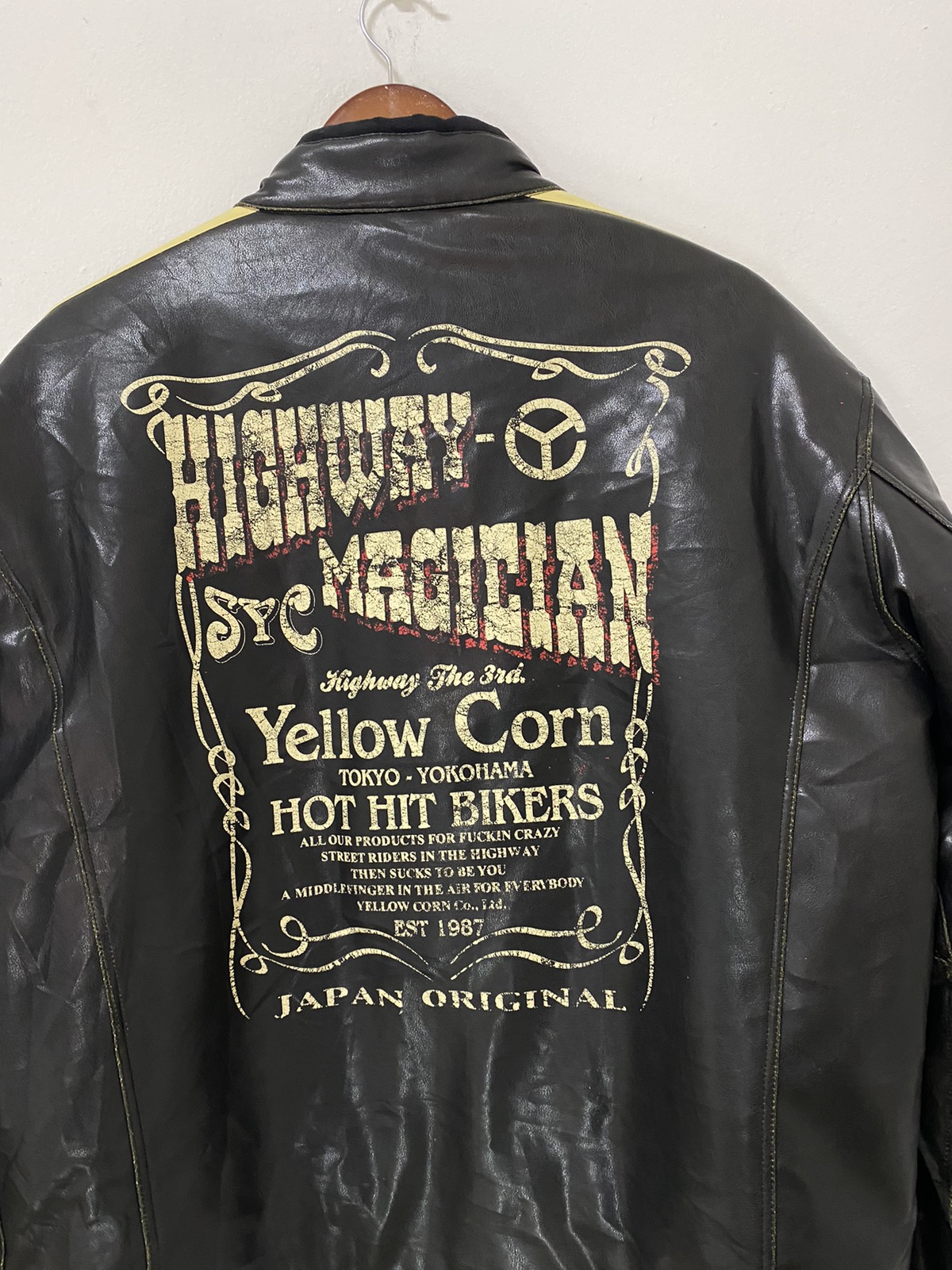 Other Designers Leather Jacket - Vintage Yellow Corn Leather