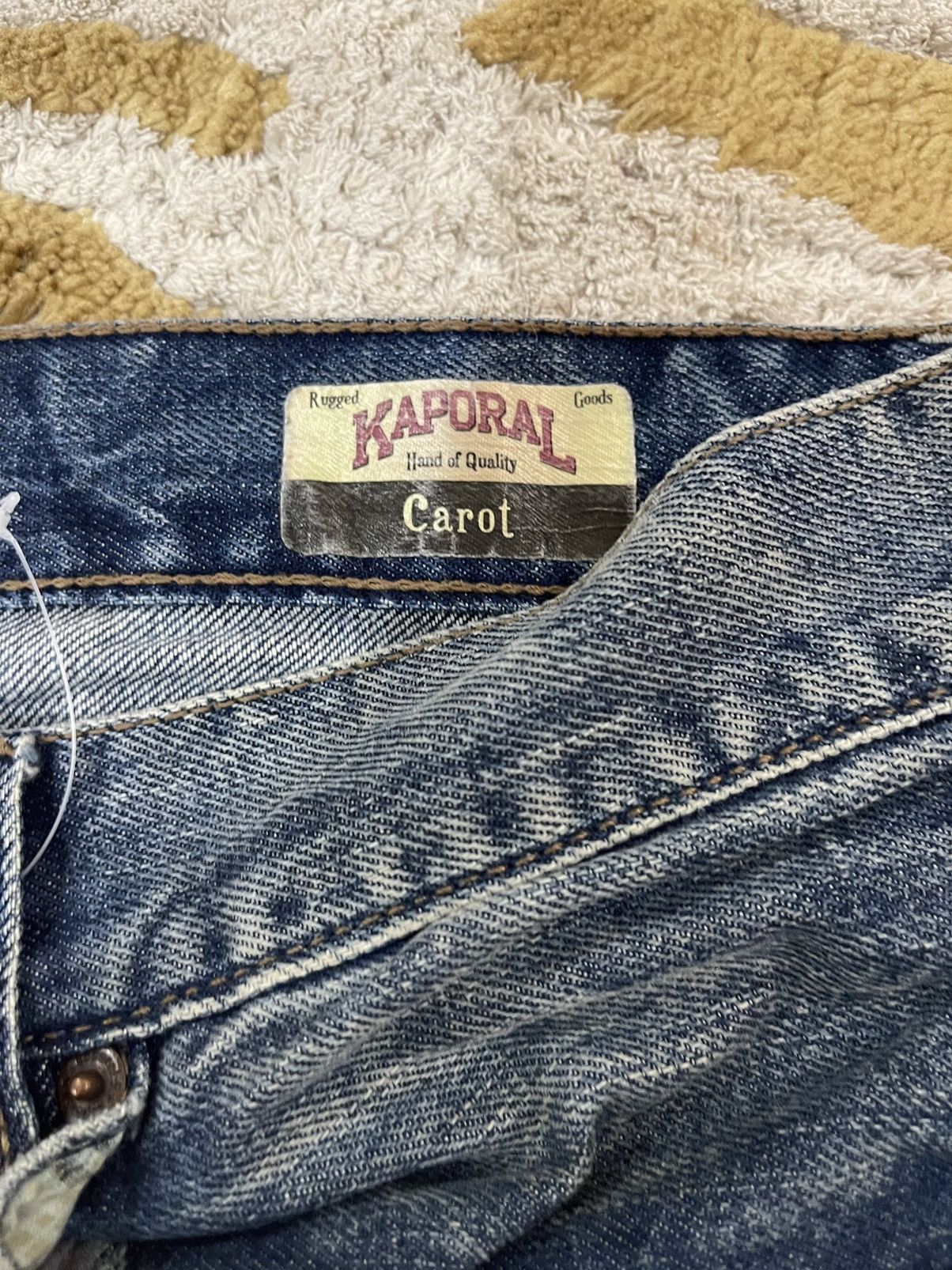 If Six Was Nine - RARE POCKETS PATCHES DENIM FLARE JEANS. KAPORAL STREETWEAR - 6