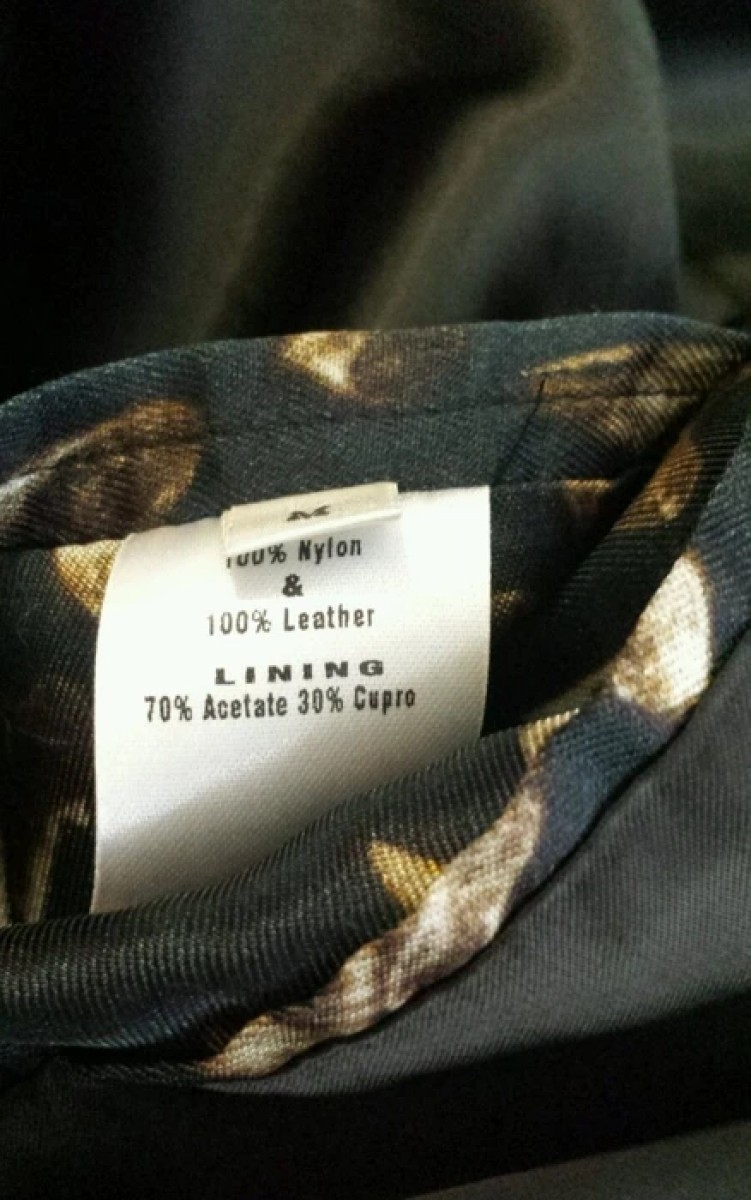 €1361 Mainline Leather-Nylon Bomber Size S/M - 11