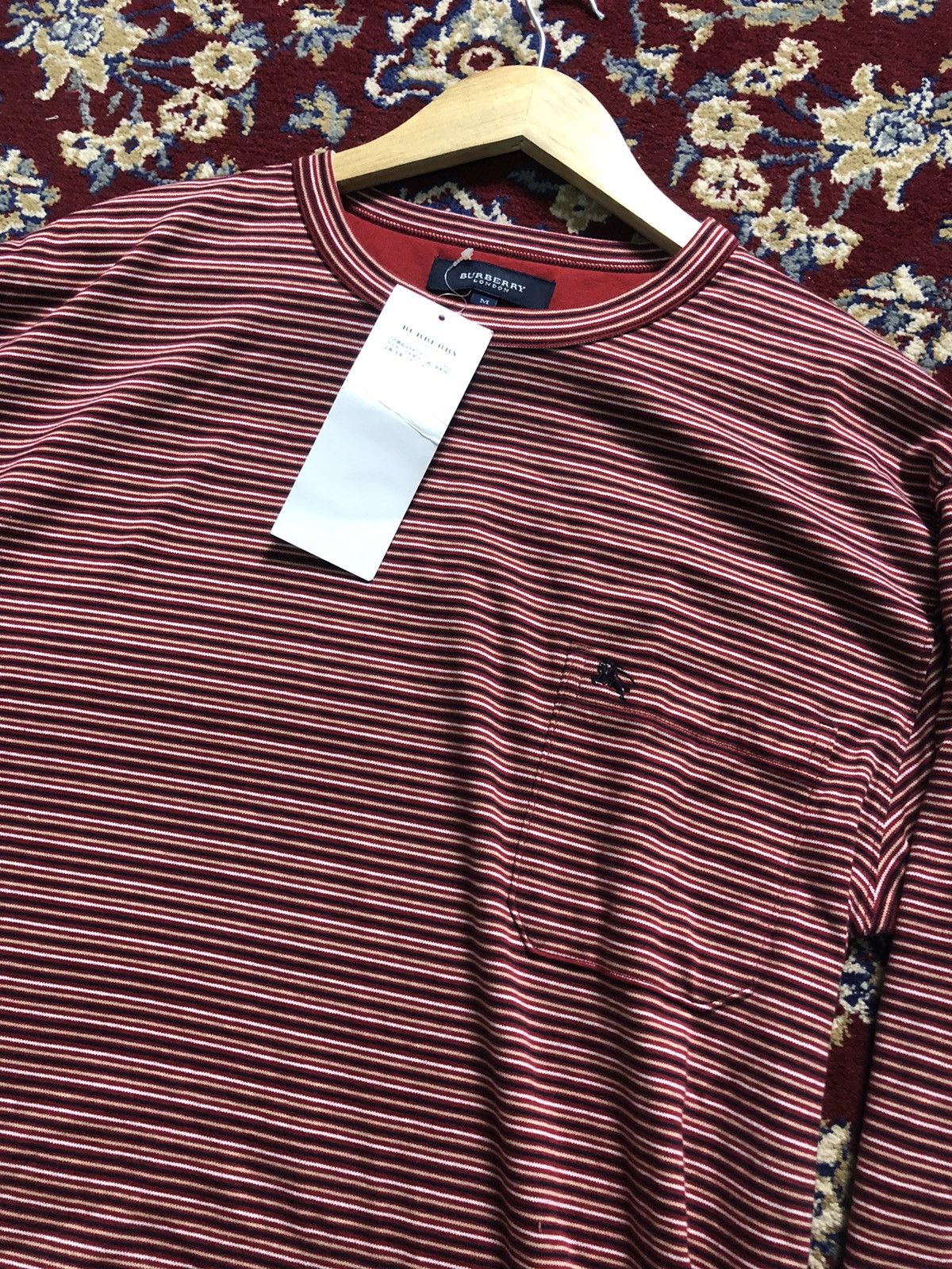 Burberry London Stripes Pocket Tee Long Sleeve Shirt - 4