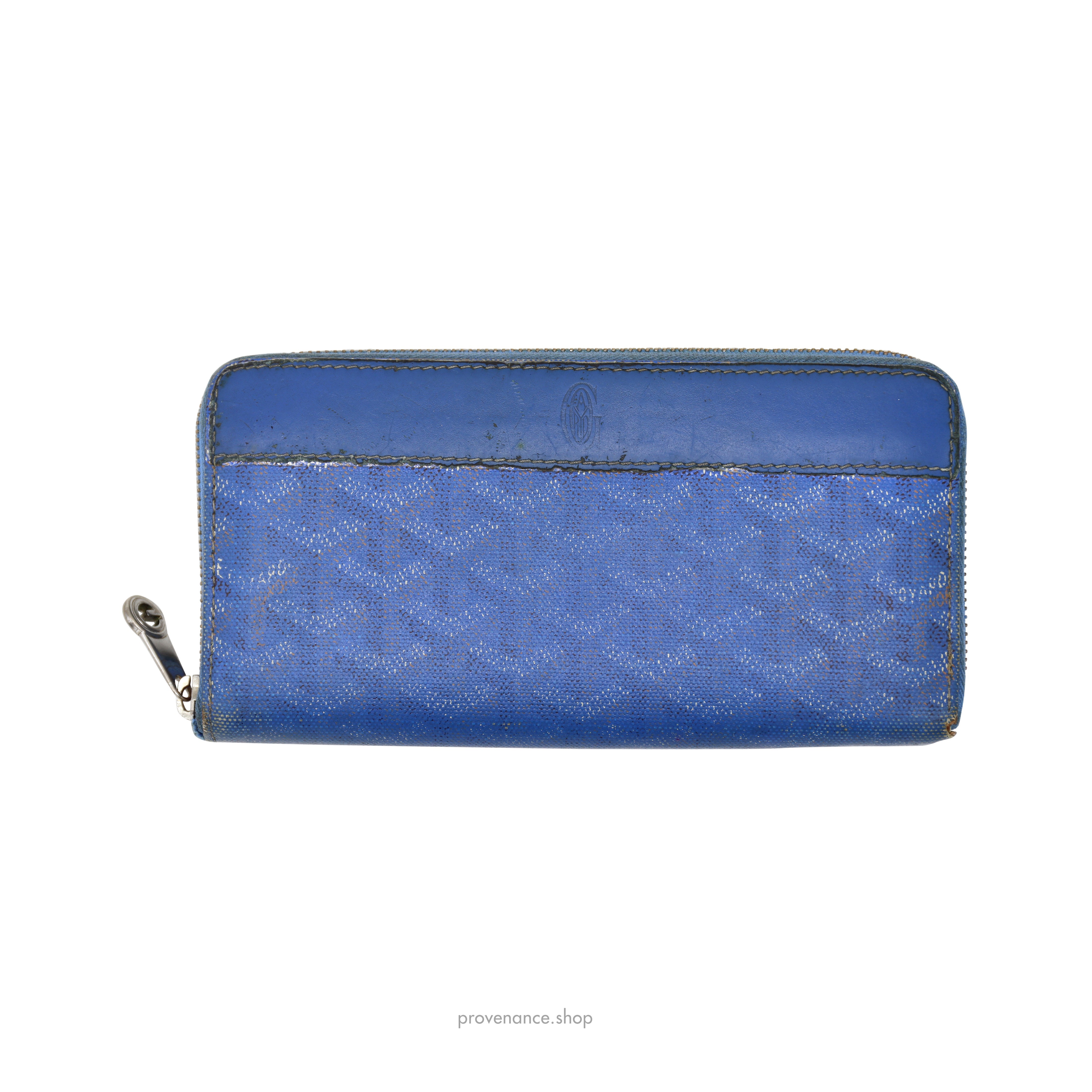 Goyard Matignon Zipped Wallet - Sky Blue Goyardine - 2