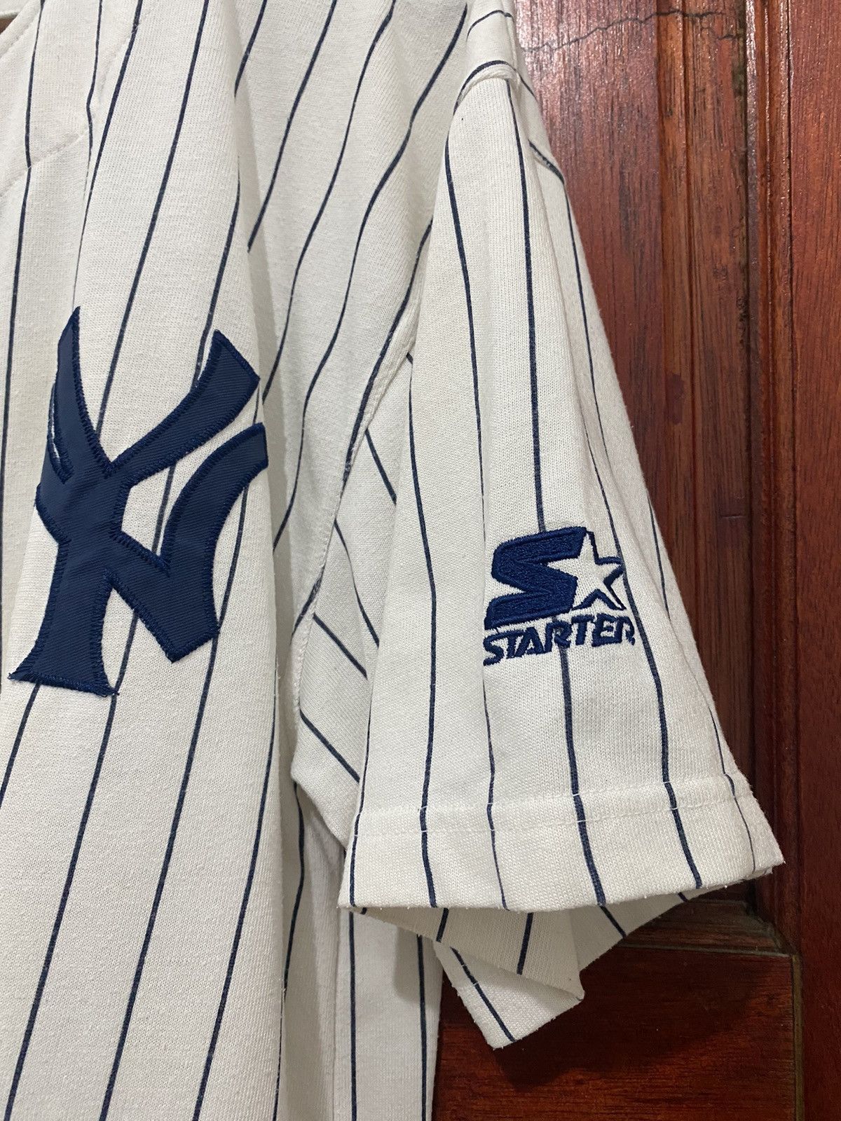 MLB X Starter X New York Yankees Stripe Cotton Baseball - 4