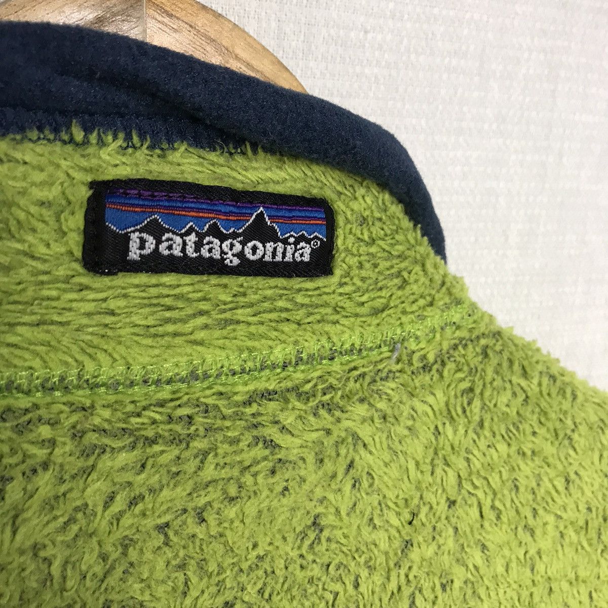 Patagonia green polartec fleece made in usa - 3