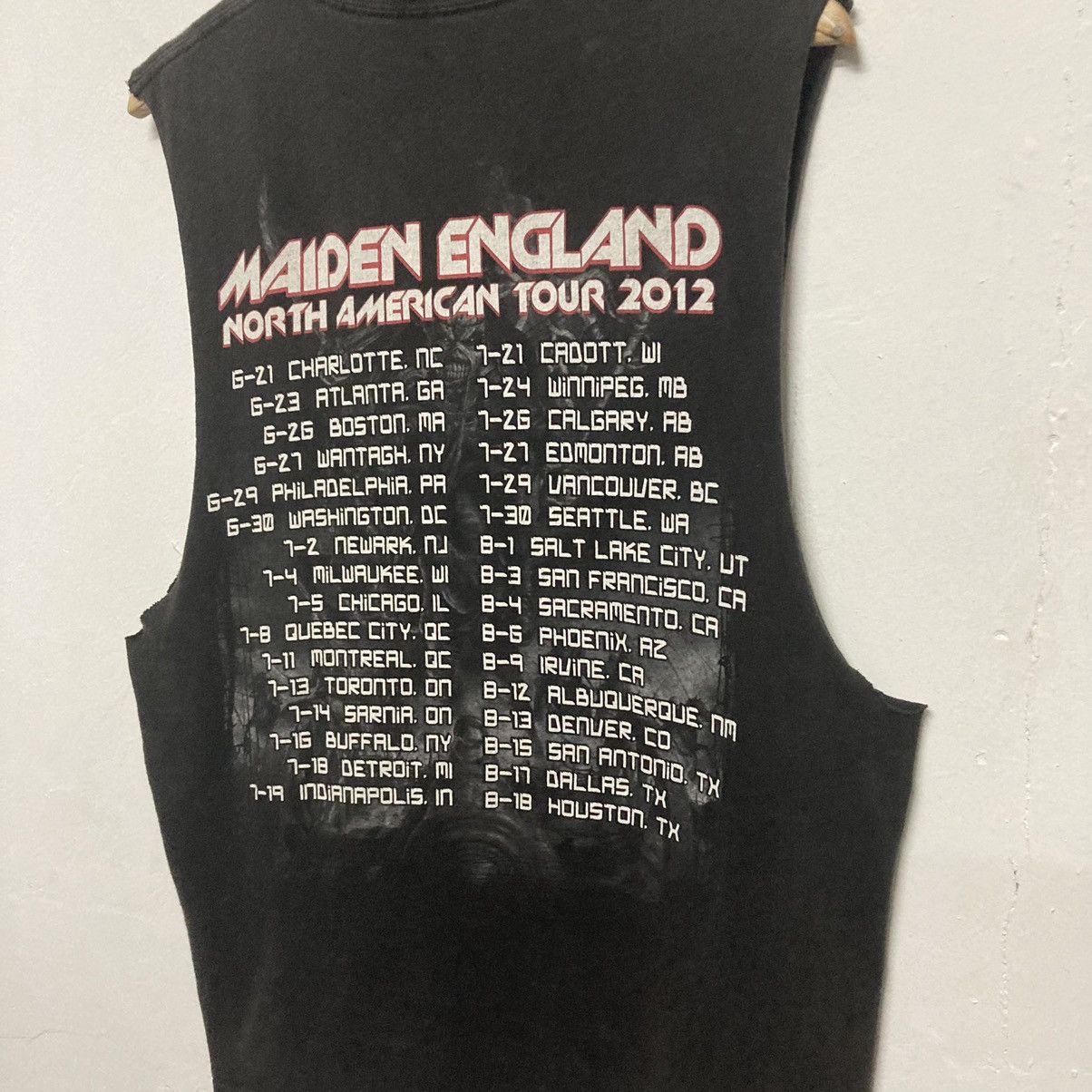 Iron Maiden North American Tour 2012 Sleeveless Shirt - 7