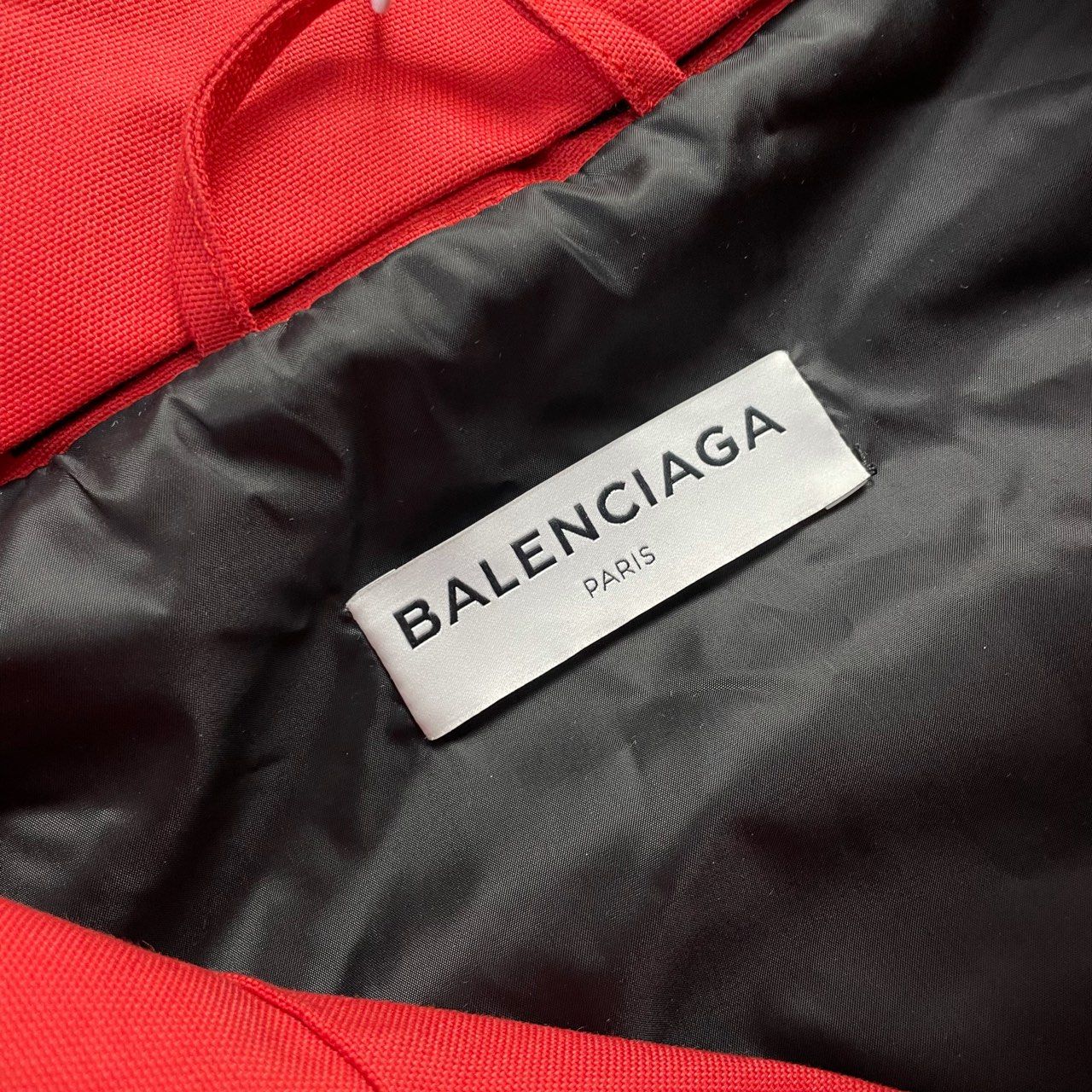 Balenciaga Black/Red reflective parka - 4