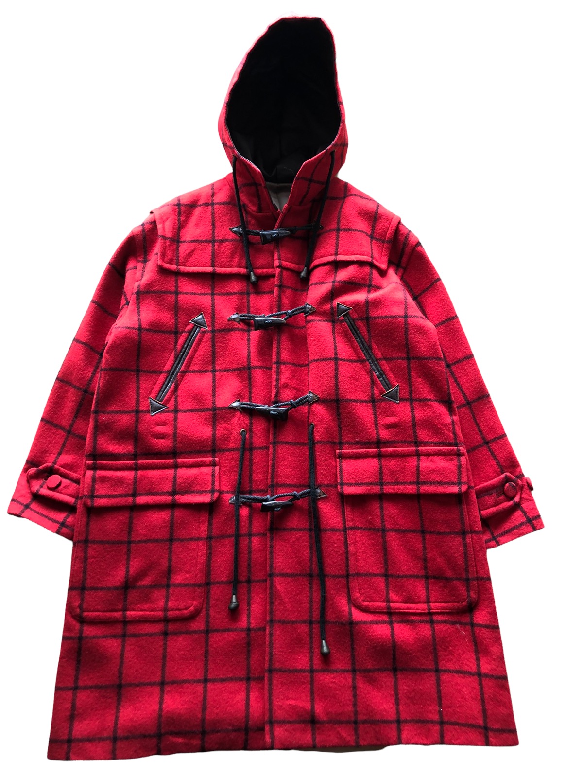 AW1997 Jean Paul Gaultier Red Tartan Wool Duffle Coat - 2