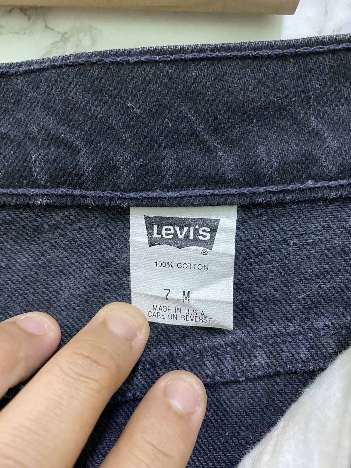 Vintage 90s Levi's Skinny Super Black Denim Jean - 15